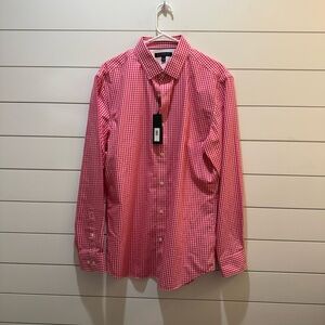 Banana Republic Red Gingham Button Down Shirt